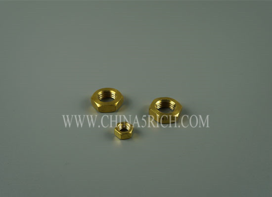 BRASS HEX THIN NUTS